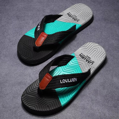 Hochwertige heißverkaufte Herren Flip-Flops Sommerstrand Flip-Flops Herrenmode Atmungsaktive lässige Strand-Herrenschuhe Sommer Outdoor