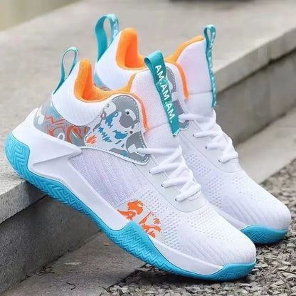 Neue rutschfeste Herren-Sneaker High-Top Herren-Basketballschuhe Luxuriöse bequeme Laufschuhe Modische vielseitige Freizeitschuhe
