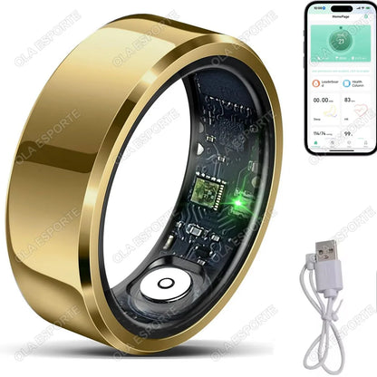 2025 Smart Ring Blutdruck Herzfrequenz Schlafüberwachung Smartring IP68 & 5ATM Wasserdicht Mehrsport-Modus Smartring für Männer und Frauen