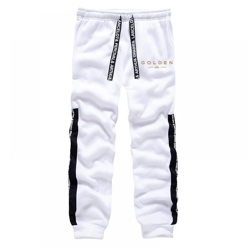 K-Pop Trend Hoodie für Frauen Hochwertiger Jung Kook Print Kapuzenpullover mit Sweatpants Herbst Winter Damen Alltag Lässiger Pullover