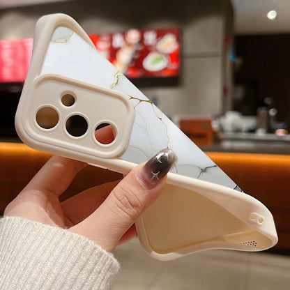 Marmor-Muster Hülle für Samsung Galaxy S25 S24 S23 S22 Ultra Plus S21 S23 S20 FE A56 A55 A54 A53 A52 A34 A14 5G Silikoncover