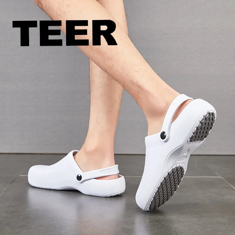 Professionelle chirurgische Schuhe Wasserdicht Ölbeständig Rutschfeste Krankenschwester-Schuhe Hotel-Spezial-Arbeitsschuhe Komfortables EVA-Material