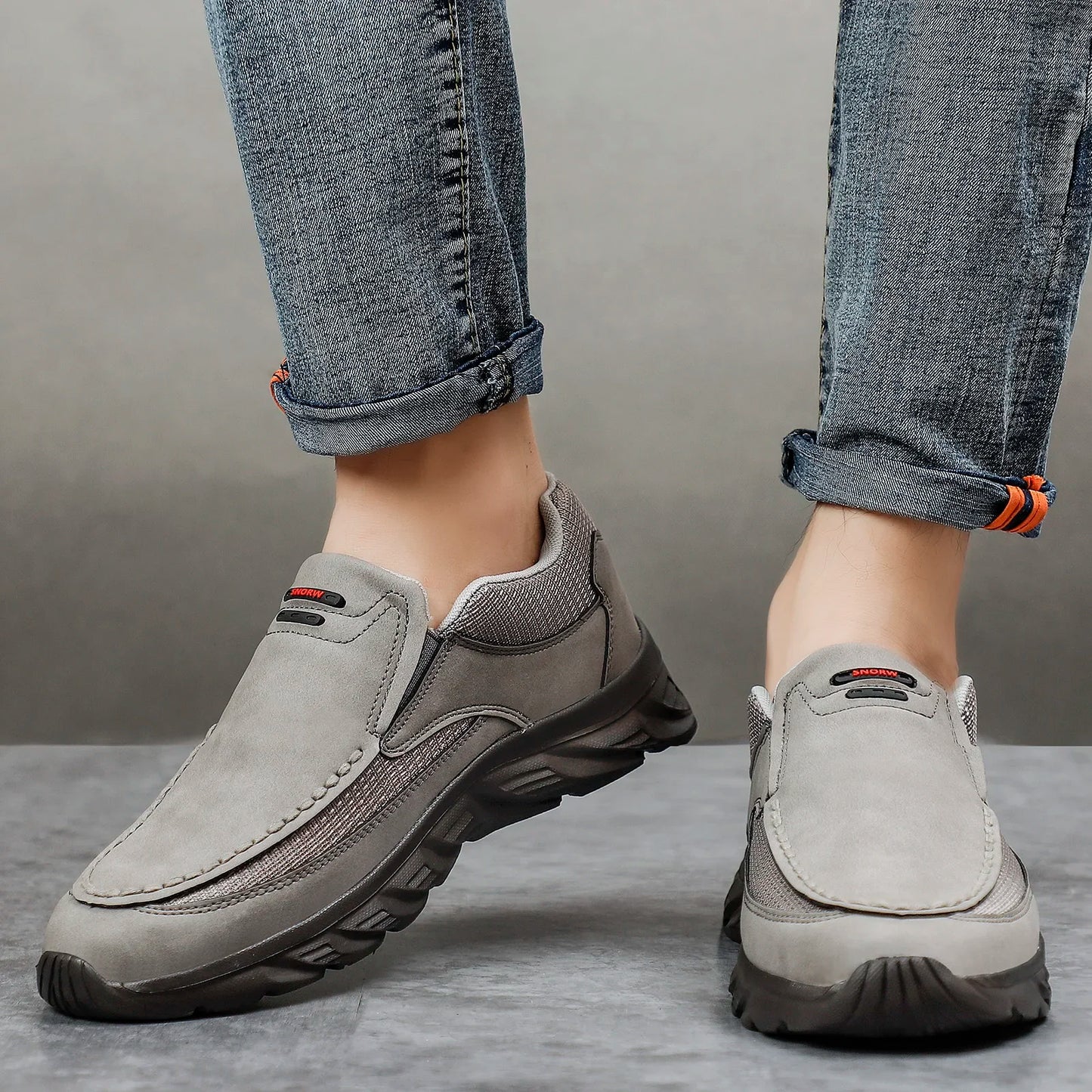 Herren Kunst-Lederschuhe Lässige Schuhe Atmungsaktive Loafers Herren Sneaker Neue Bequeme Lederschuhe Flache Schuhe Herren Sneaker