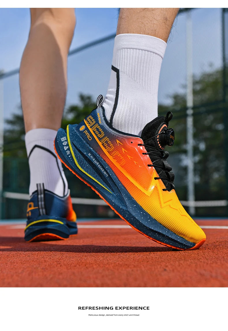 Fluoreszierende Laufschuhe Kohlefaserplatte Marathon Herren Sport Atmungsaktiv Leicht Damen Bequeme Sportliche Sneakers Freizeit