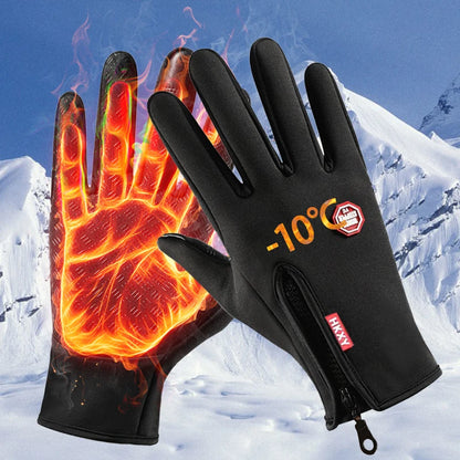 Winterhandschuhe für Männer und Frauen, Touchscreen-fähig, warm, für Outdoor-Aktivitäten, Radfahren, Autofahren, Motorradfahren, Kältehandschuhe, winddicht, rutschfest