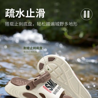 Shevalues Herren Sommer Hausschuhe Dicke Sohle Strand Slides Badezimmer Anti-Rutsch Hausschuhe Ultraleichte Buchstaben Hausschuhe Herren Sportschuhe