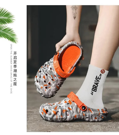 2026 Herren-Hauben-Clogs Hausschuhe Herren Gartenschuhe Für Herren Arch Support Slides Sommermode Strandschuhe Rutschfeste EVA-Hausschuhe