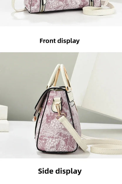 Modische Feen-Handtasche für Damen, Schulter- und Umhängetasche, elegante Ausstrahlung, PU-Leder, Polyesterfaser, inneres Reißverschlussfach