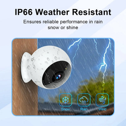 2K 5MP WLAN Heim-Sicherheitskamera Kabellose Außen-Magnetkamera Akku-Betriebene Kamera Überwachung KI-Bewegungserkennung Indoor HD-Kamera