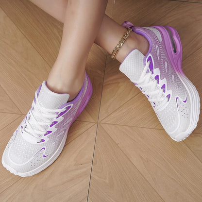 Damen Sneaker Laufschuhe Damen Mode Luftgepolsterte Mesh Atmungsaktive Tennis Sportschuhe