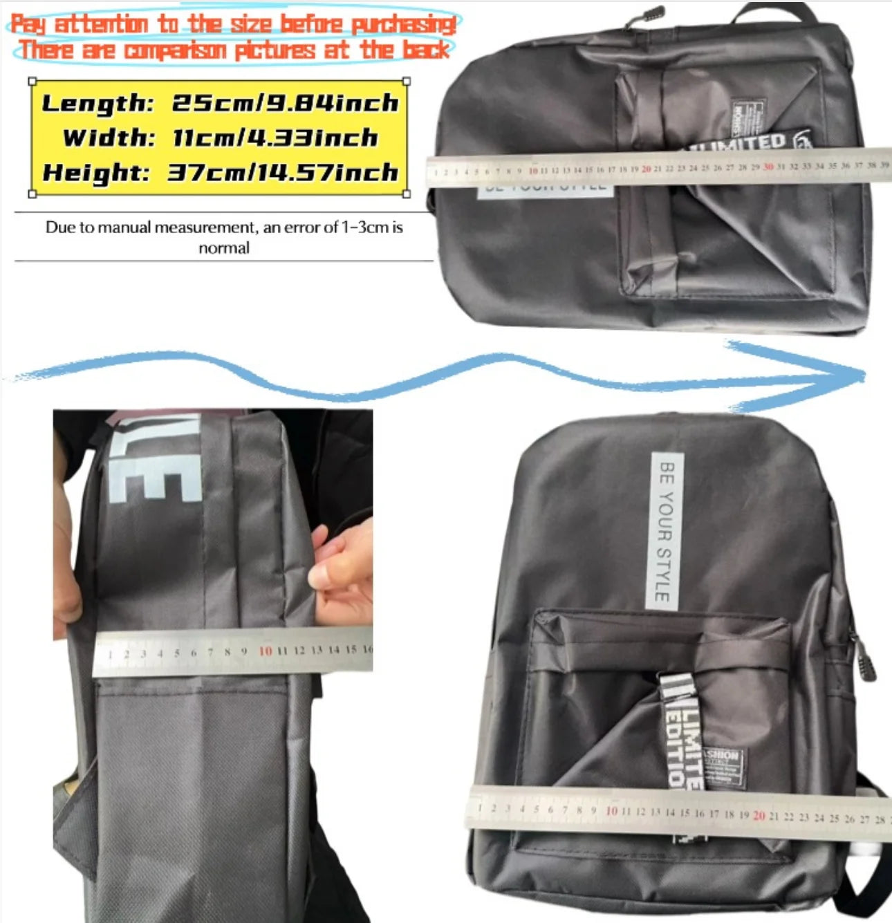 Modischer Trend-Rucksack für Männer und Frauen, große Kapazität