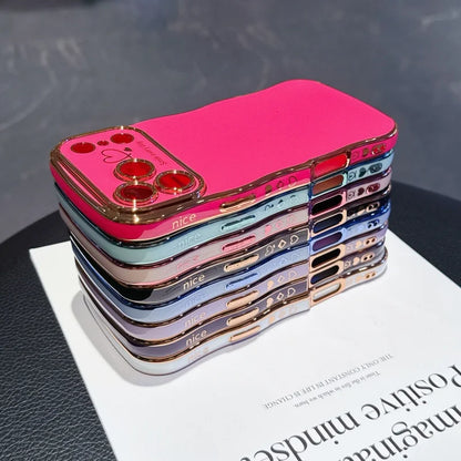 Side Love Elektrobeschichtetes Case für iPhone 17 Pro Max, 17 Air, 16, 15, 14 Plus, 13, 12, 11 Pro Max, 17Pro Max Cover, stoßfestes Bumper-Linsen-Case