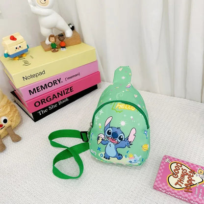Stitch & Angel Umhängetasche, Cartoon Anime Crossbody-Tasche, modische lässige Schultertasche mit Münzfach für den täglichen Gebrauch