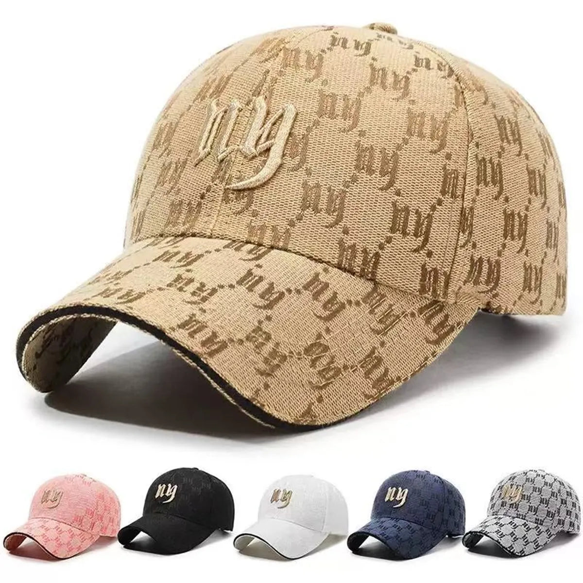 Unisex NY Buchstaben-Stickerei  Verstellbare Basecap