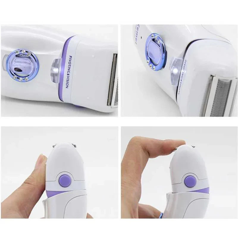 Kemei KM-2668 Damen Körper- und Gesichtsepilierer Wiederaufladbarer Rasierer Haarentferner für Frauen Elektrische Haarentfernungsmaschine für den Körper