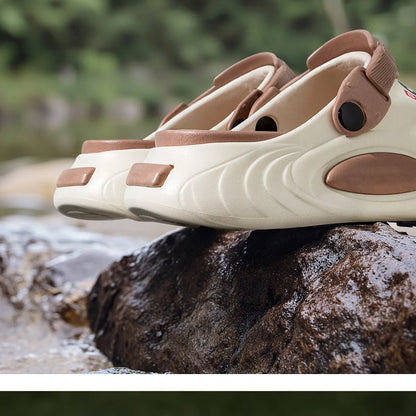 Shevalues Herren Sommer Hausschuhe Dicke Sohle Strand Slides Badezimmer Anti-Rutsch Hausschuhe Ultraleichte Buchstaben Hausschuhe Herren Sportschuhe