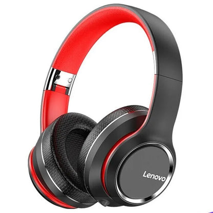 Lenovo HD200 Bluetooth-Ohrhörer Over-Ear, Faltbare Computer-Drahtloskopfhörer mit Geräuschunterdrückung, HiFi-Stereo-Gaming-Headset
