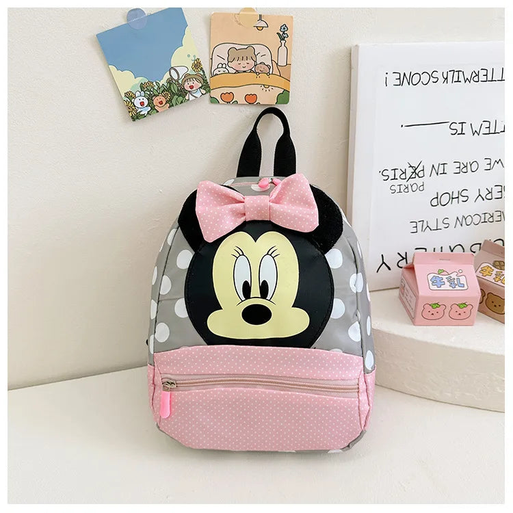 Disney Cartoon-Rucksack für Babys Jungen und Mädchen Minnie Mickey Mouse Kinder Süßer Schulranzen Kindergarten-Rucksack Geschenk für Kinder