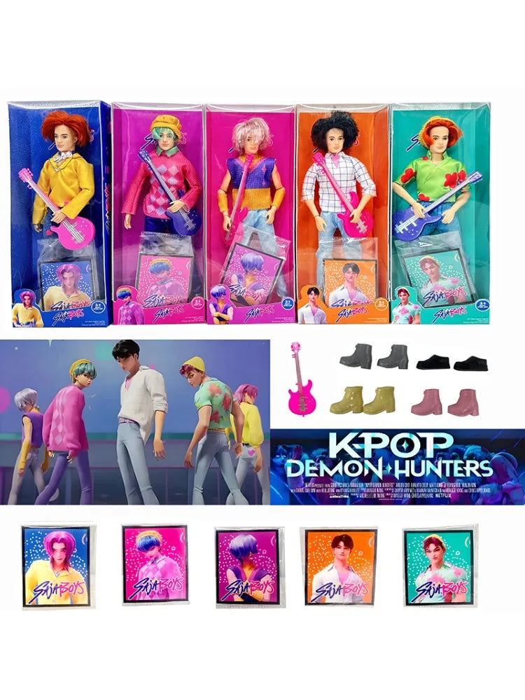 2026 K-Pop Demon Hunters Anime Sabe Boy Bösewicht Actionfigur Spielzeug für Mädchen Geburtstagsgeschenk Cartoon Sammelpuppe Actionfigur