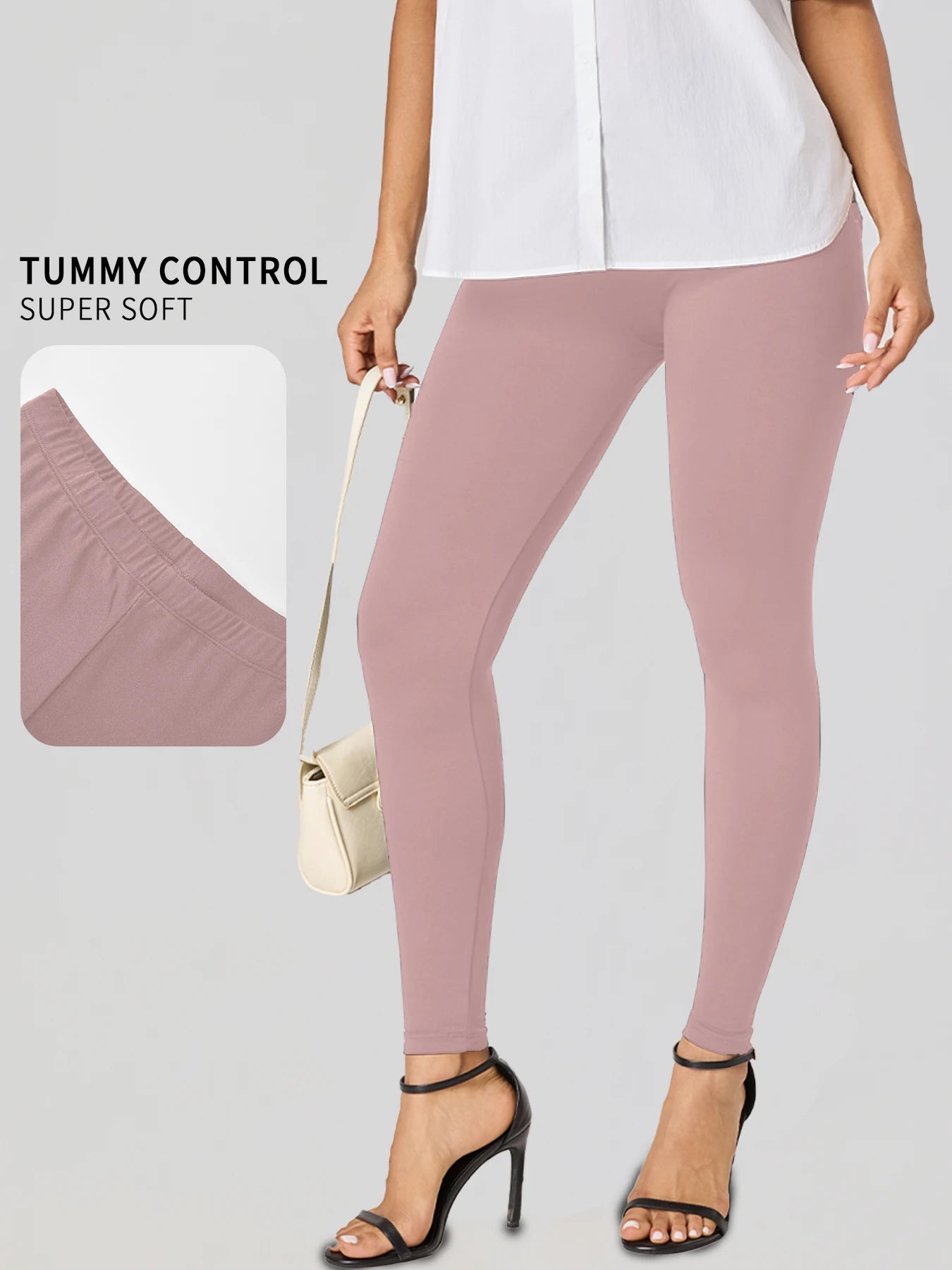 Leggings für Damen in Übergröße aus superweichem Stoff – hohe Elastizität für Yoga, Laufen, Training und lässige Alltagskleidung