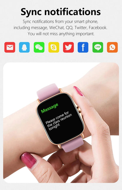 LAXASFIT 2025 Neue Herren Smartwatch Damen Geschenk Voller Touchscreen Sport Fitness Uhr Bluetooth-Anruf Smartwatch