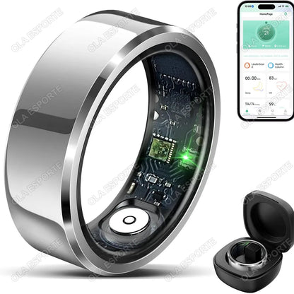 2025 Smart Ring Blutdruck Herzfrequenz Schlafüberwachung Smartring IP68 & 5ATM Wasserdicht Mehrsport-Modus Smartring für Männer und Frauen