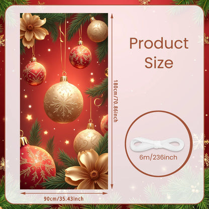 Weihnachts-Flaggenbanner für die Veranda, Türbanner, Weihnachtsdekorationen für Zuhause 2025, Ornamente, Weihnachtsgeschenke, Navidad, Neujahrsdekoration 2026