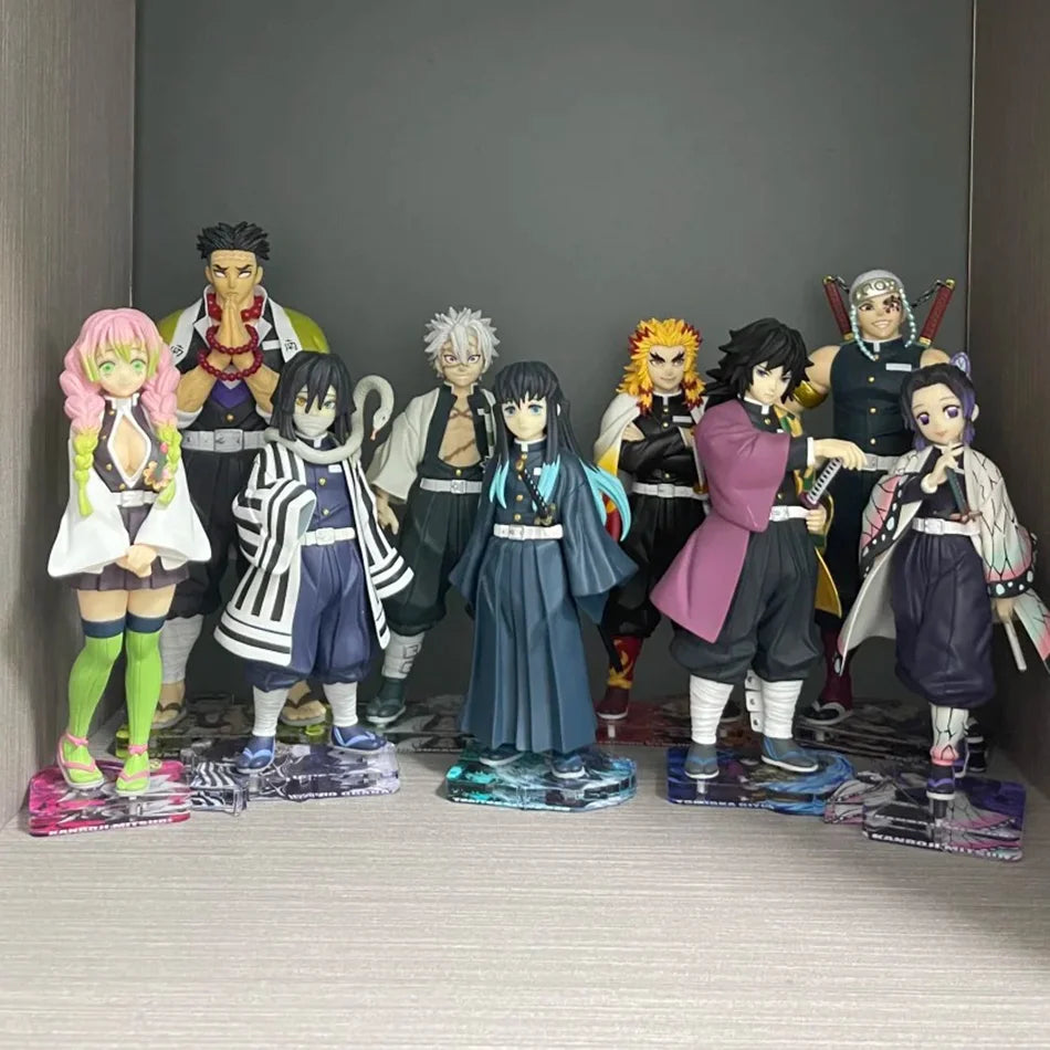Heißes Demon Slayer Anime Actionfigur Kamado Tanjirou Agatsuma Zenitsu Nezuko Modellspielzeug Kimetsu No Yaiba Krieger Actionfigur