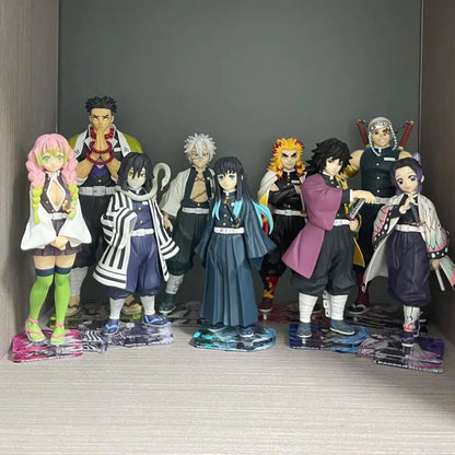 Heißes Demon Slayer Anime Actionfigur Kamado Tanjirou Agatsuma Zenitsu Nezuko Modellspielzeug Kimetsu No Yaiba Krieger Actionfigur