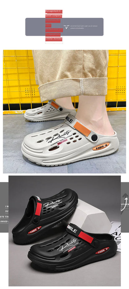 Klassische Clog Herren Freizeit Sandalen Unisex Geschlossene Zehen Slip-Ons Outdoor Herren Atmungsaktive Strand Schuhe Hausschuhe