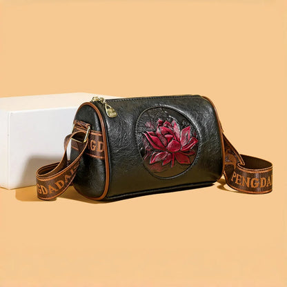 Lässige Damenhandtasche aus weichem Leder, Schulter- und Umhängetasche für Frauen, Neue Mode, bedruckte Damen-Umhängetasche