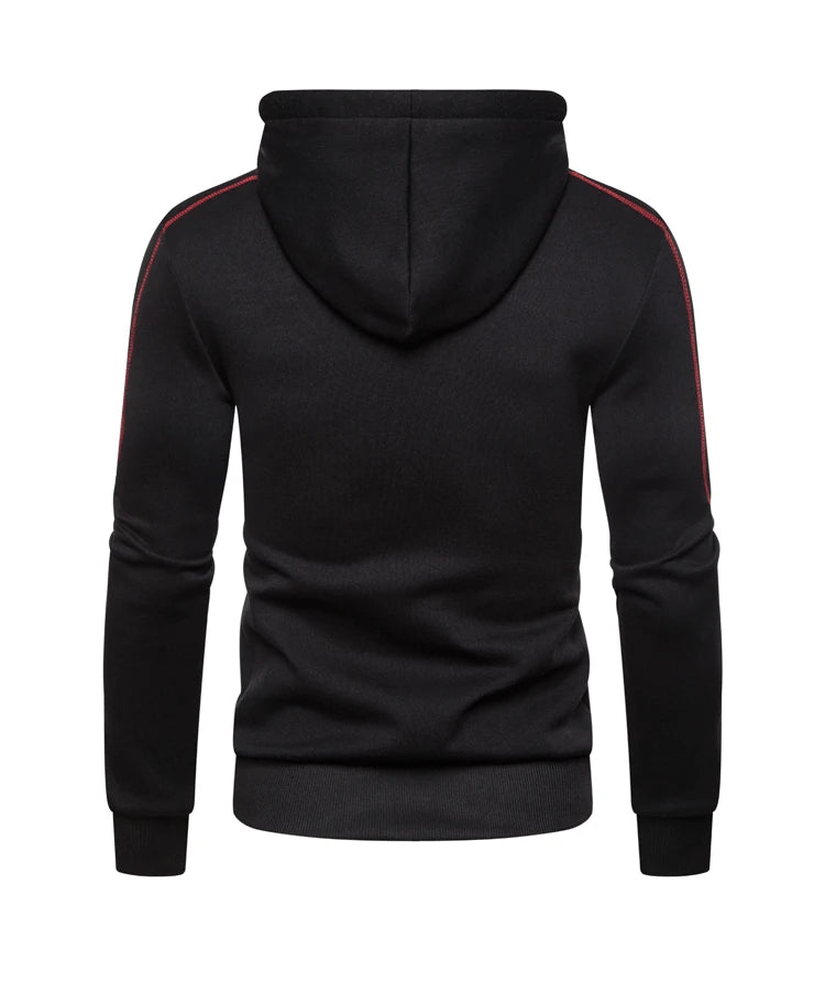 Herren Hoodie Schwarz Weiß Army Grün Rot Kapuzenfarbe Block Fleece Cooler Lässiger Winterbekleidung Pullover Hoodies Sweatshirts