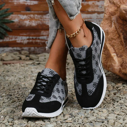 Frühling und Sommer Damen Designer Cross-Riemen Sneakers Flach