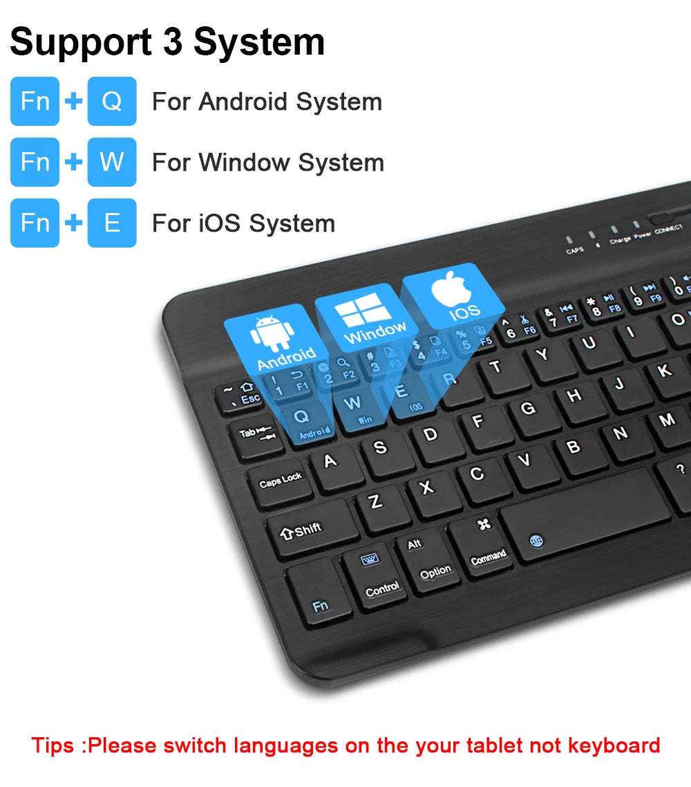 Bluetooth kabellose Tastatur Universelle Handy-Tablet-Tastatur und Maus Mini Bluetooth Tastatur iPad Tastatur Zubehör