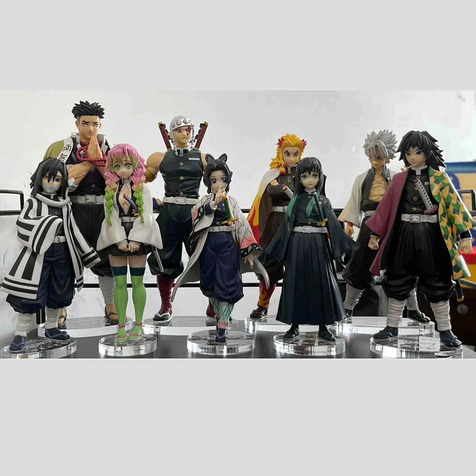 Heißes Demon Slayer Anime Actionfigur Kamado Tanjirou Agatsuma Zenitsu Nezuko Modellspielzeug Kimetsu No Yaiba Krieger Actionfigur