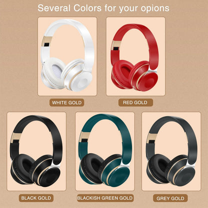 2026 Kabellose Bluetooth-Kopfhörer Stereo-Headset mit SD-Kartenunterstützung und Mikrofon für iPhone, Samsung, Tablet