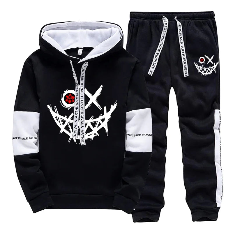 Damen / Herren Einzelteile oder Set ; Trainingsanzug Bedrucktes Sweatshirt + Sweatpants Freizeit Hoodie Hosen Streetwear