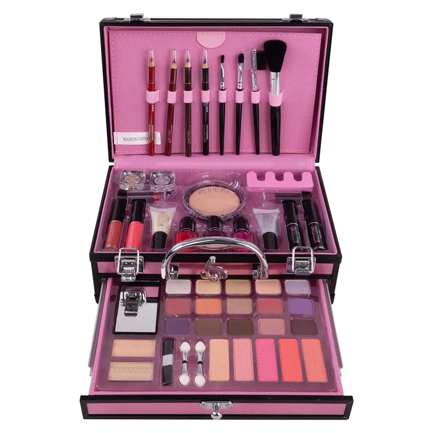 Make-up Starter-Set Professionelle Make-up Sets mit transparentem Etui Urlaub Schönheitsgeschenk-Set Starter-Kosmetik Vollständige Sets für Frauen