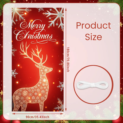 Weihnachts-Flaggenbanner für die Veranda, Türbanner, Weihnachtsdekorationen für Zuhause 2025, Ornamente, Weihnachtsgeschenke, Navidad, Neujahrsdekoration 2026