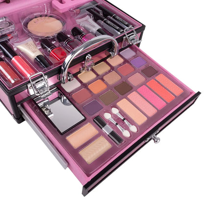 Make-up Starter-Set Professionelle Make-up Sets mit transparentem Etui Urlaub Schönheitsgeschenk-Set Starter-Kosmetik Vollständige Sets für Frauen