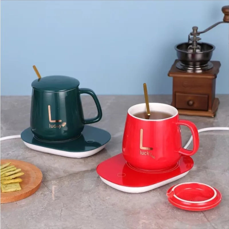 2025 warme und isolierte Kaffeetassen aus Keramik, konstant temperierte Tassen, 55-Grad-warme Keramiktasse mit Jiapin-Tassen-Geschenkbox-Sets