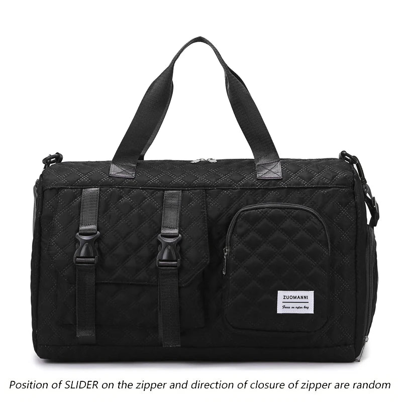 Langlebige Nylon-Reisetasche, tragbare Sport- und Fitness-Tasche , Schulter-Duffel-Trainingsbag, geräumig, Argyle