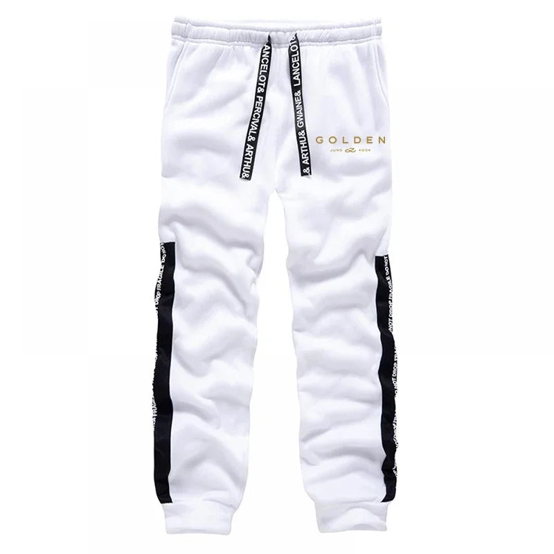 K-Pop Trend Hoodie für Frauen Hochwertiger Jung Kook Print Kapuzenpullover mit Sweatpants Herbst Winter Damen Alltag Lässiger Pullover