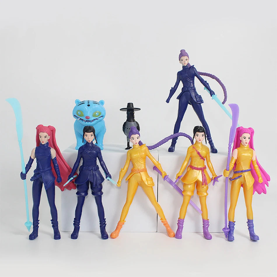 Heiß verkaufende Jägerin Anime-Figuren Spielzeug Süße PVC Rumi Mira Zoey Action-Figur Modellpuppen Kinder Geburtstag Dekoration Spielzeug Geschenke