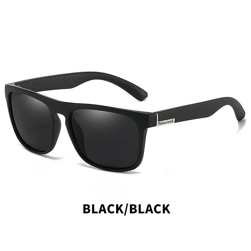 Modische Vintage-Quadrat-Polarisierte Sonnenbrille, Luxusmarke Designer-Sonnenbrille, UV400