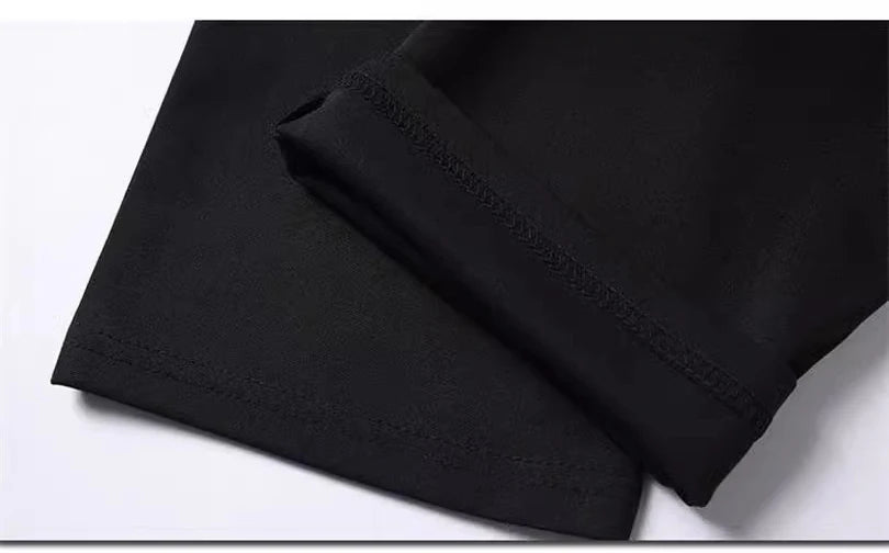 Herrenhose Stretch Einfarbig Schwarz Smart-Casual Herrenhose Büro Schnell trocknend Anzughose Neue Frühling-Herbst Koreanische gerade Hose