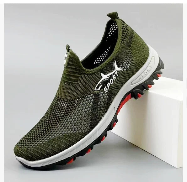 Sommer Mesh Herren Schuhe Leichte Sneakers Herren Mode Freizeit Wanderschuhe 2024 Atmungsaktive Herrenschuhe 2025 Mode Schuhe