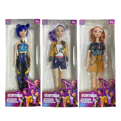 30cm K-Pop Dämonenjäger Anime Kpop Mädchen Gruppe Cartoon Rumi Zoey Mira Action-Figuren Vinyl-Figuren Modellpuppen Mädchen Weihnachtsgeschenk / Geburtstag