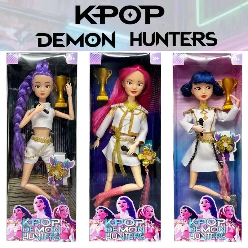 NEUE Puppenspielzeug KPOP Demon Hunters Actionfigur Spielzeug Rumi Mira Zoey Schöne Prinzessin Baby Puppe aus Plastik DIY Spielzeug für Mädchen