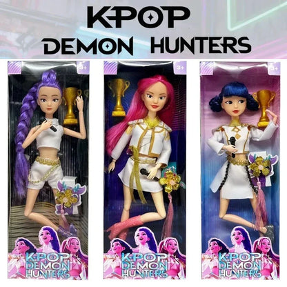 NEUE Puppenspielzeug KPOP Demon Hunters Actionfigur Spielzeug Rumi Mira Zoey Schöne Prinzessin Baby Puppe aus Plastik DIY Spielzeug für Mädchen